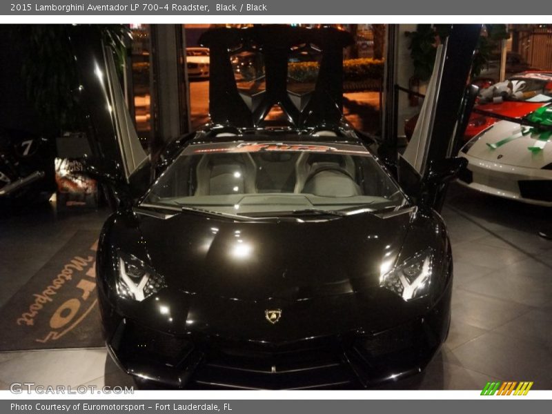 Black / Black 2015 Lamborghini Aventador LP 700-4 Roadster