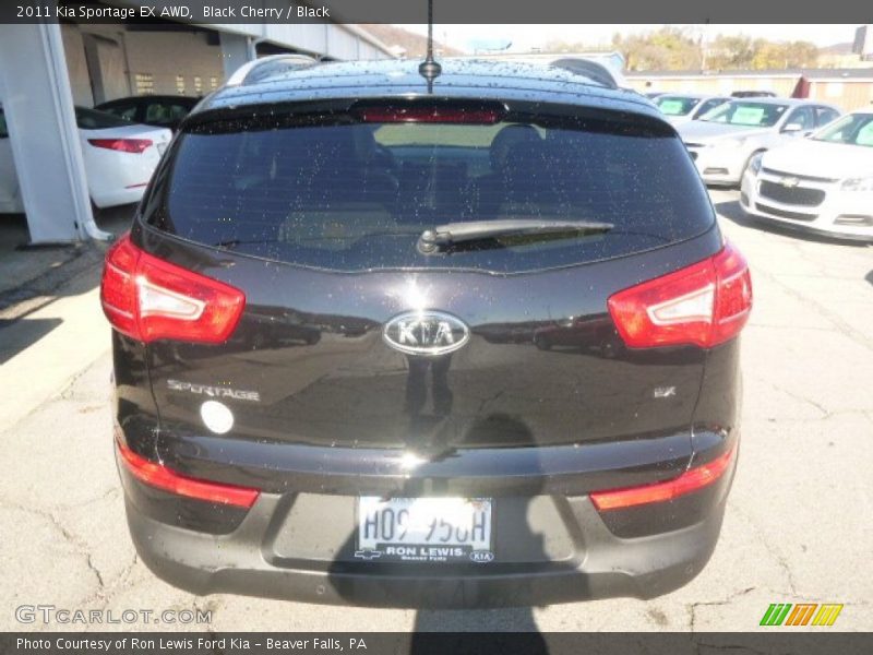 Black Cherry / Black 2011 Kia Sportage EX AWD