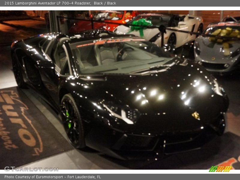 Black / Black 2015 Lamborghini Aventador LP 700-4 Roadster