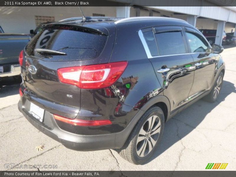 Black Cherry / Black 2011 Kia Sportage EX AWD
