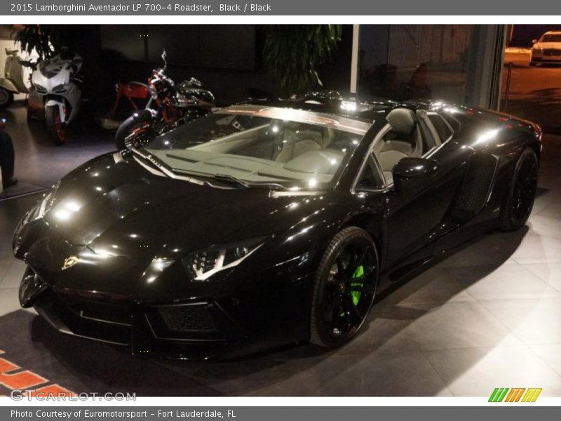 Black / Black 2015 Lamborghini Aventador LP 700-4 Roadster