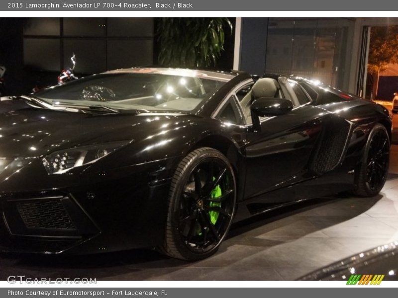 Black / Black 2015 Lamborghini Aventador LP 700-4 Roadster