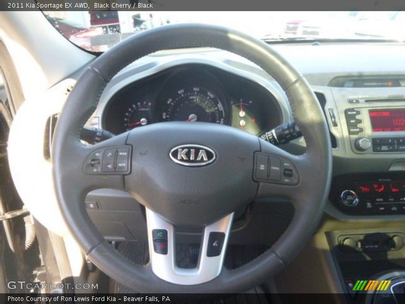 Black Cherry / Black 2011 Kia Sportage EX AWD