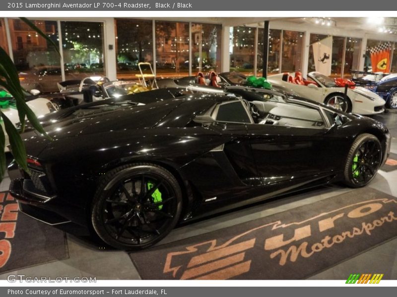 Black / Black 2015 Lamborghini Aventador LP 700-4 Roadster