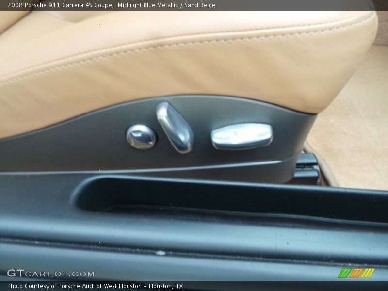 Midnight Blue Metallic / Sand Beige 2008 Porsche 911 Carrera 4S Coupe