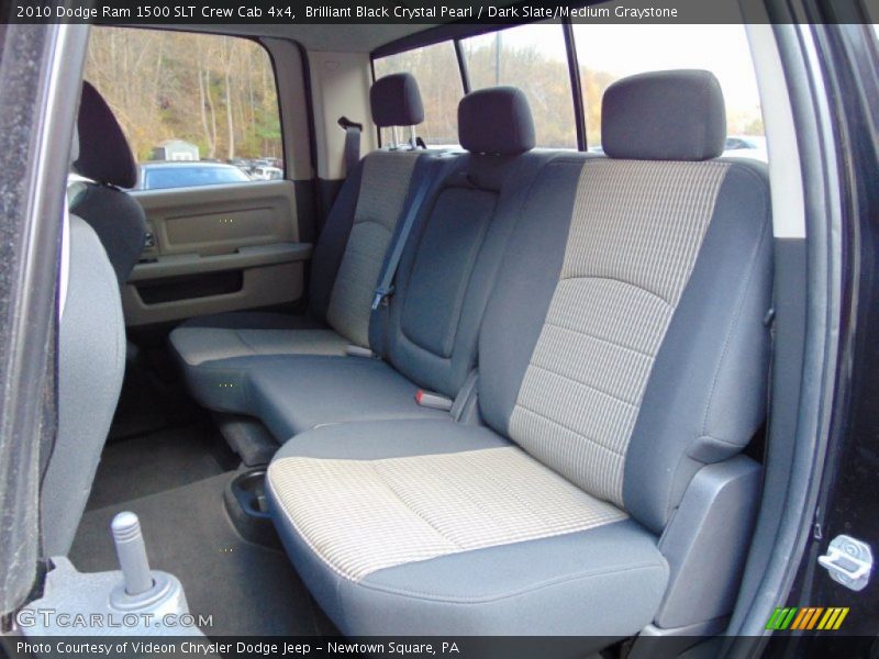 Brilliant Black Crystal Pearl / Dark Slate/Medium Graystone 2010 Dodge Ram 1500 SLT Crew Cab 4x4