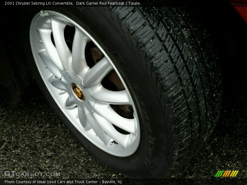 Dark Garnet Red Pearlcoat / Taupe 2001 Chrysler Sebring LXi Convertible