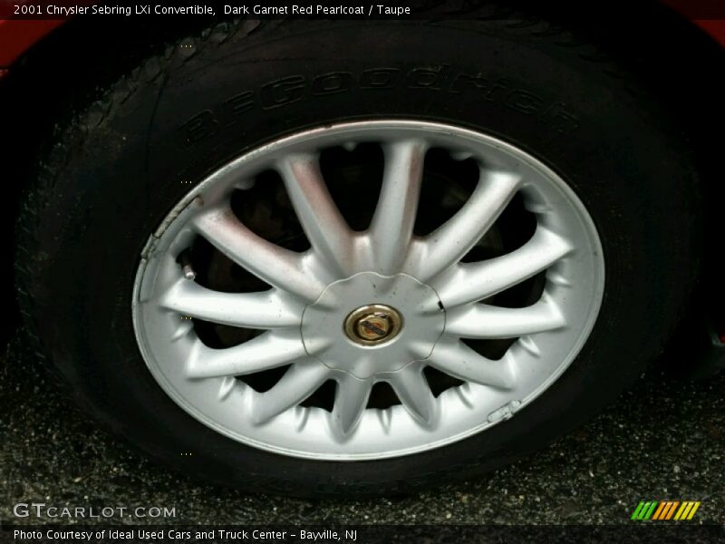 Dark Garnet Red Pearlcoat / Taupe 2001 Chrysler Sebring LXi Convertible