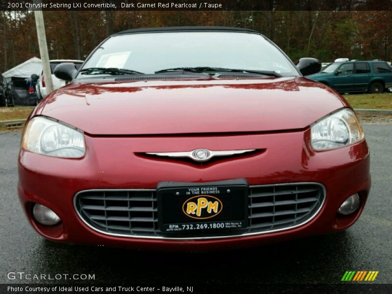 Dark Garnet Red Pearlcoat / Taupe 2001 Chrysler Sebring LXi Convertible