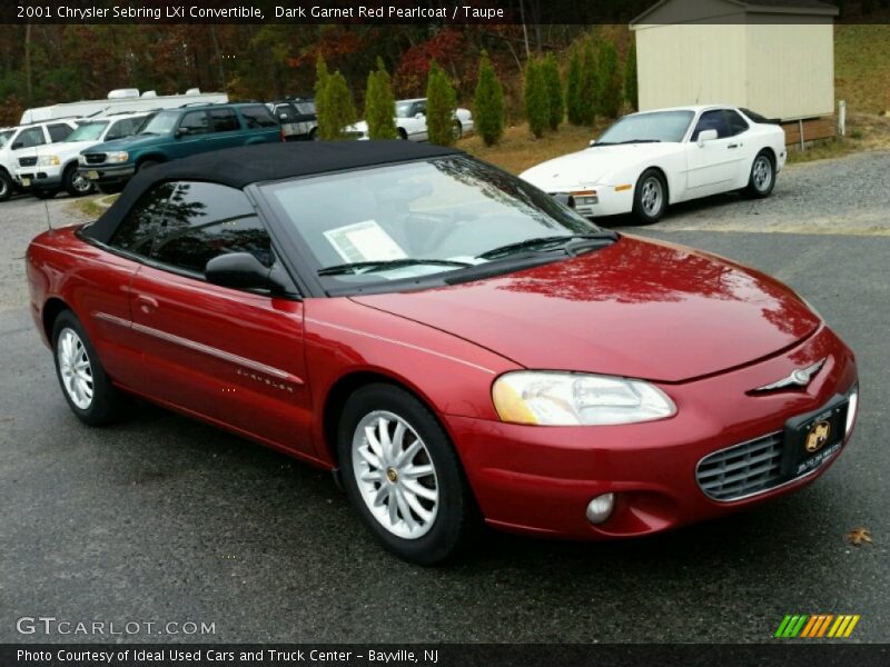 Dark Garnet Red Pearlcoat / Taupe 2001 Chrysler Sebring LXi Convertible