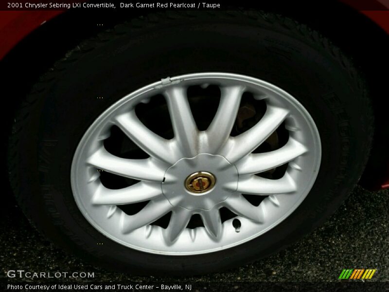 Dark Garnet Red Pearlcoat / Taupe 2001 Chrysler Sebring LXi Convertible