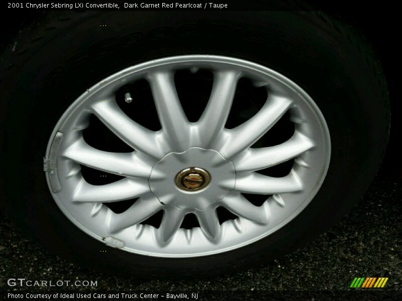 Dark Garnet Red Pearlcoat / Taupe 2001 Chrysler Sebring LXi Convertible