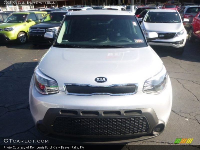Bright Silver / Black 2015 Kia Soul