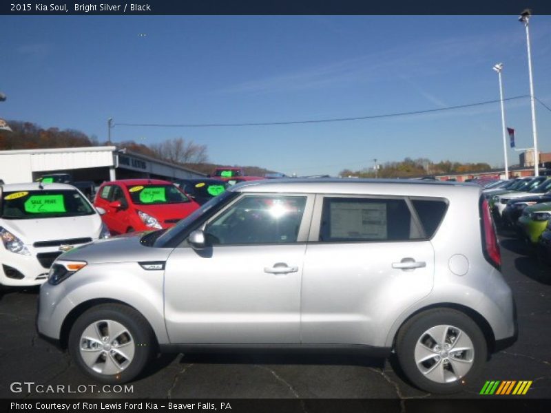 Bright Silver / Black 2015 Kia Soul