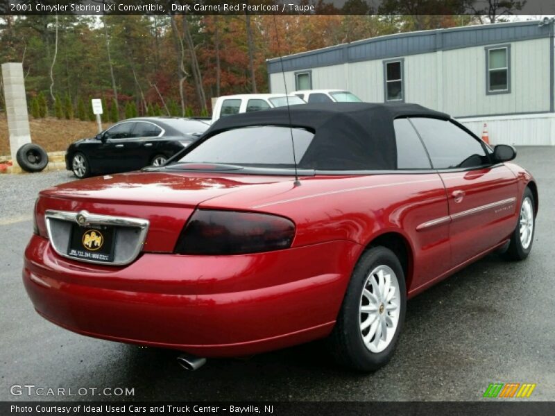 Dark Garnet Red Pearlcoat / Taupe 2001 Chrysler Sebring LXi Convertible