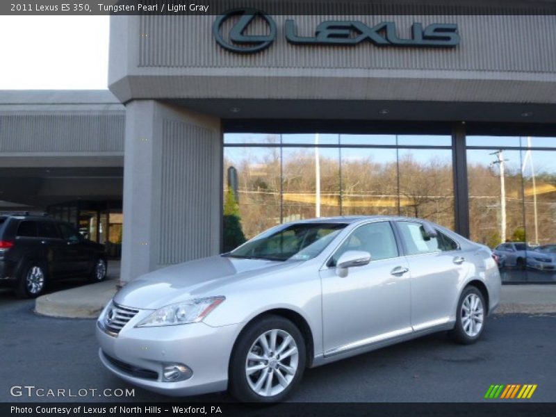Tungsten Pearl / Light Gray 2011 Lexus ES 350