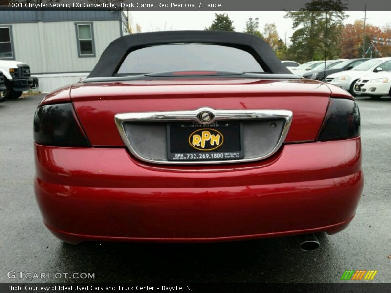 Dark Garnet Red Pearlcoat / Taupe 2001 Chrysler Sebring LXi Convertible