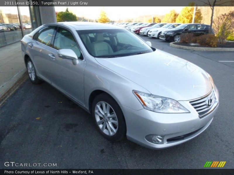 Tungsten Pearl / Light Gray 2011 Lexus ES 350