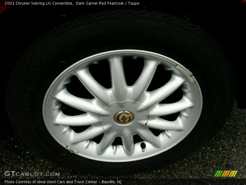 Dark Garnet Red Pearlcoat / Taupe 2001 Chrysler Sebring LXi Convertible