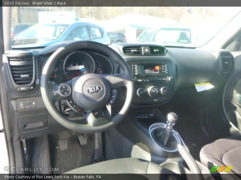 Bright Silver / Black 2015 Kia Soul
