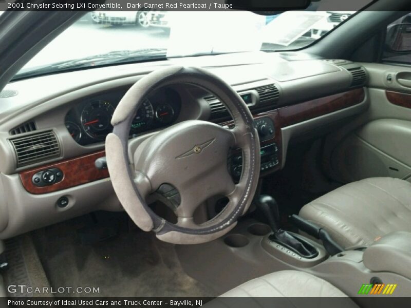 Dark Garnet Red Pearlcoat / Taupe 2001 Chrysler Sebring LXi Convertible