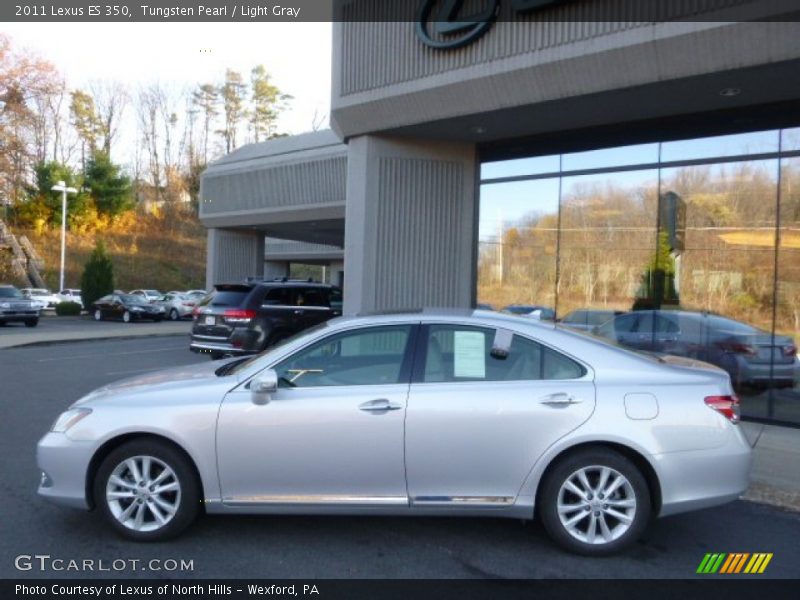 Tungsten Pearl / Light Gray 2011 Lexus ES 350