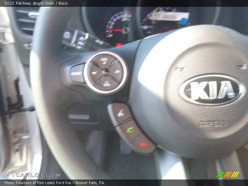 Bright Silver / Black 2015 Kia Soul