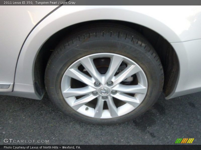 Tungsten Pearl / Light Gray 2011 Lexus ES 350