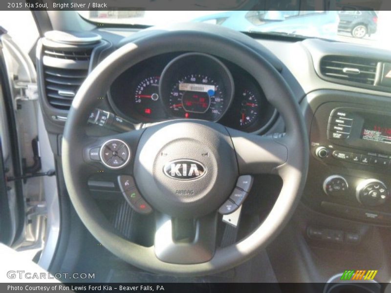 Bright Silver / Black 2015 Kia Soul
