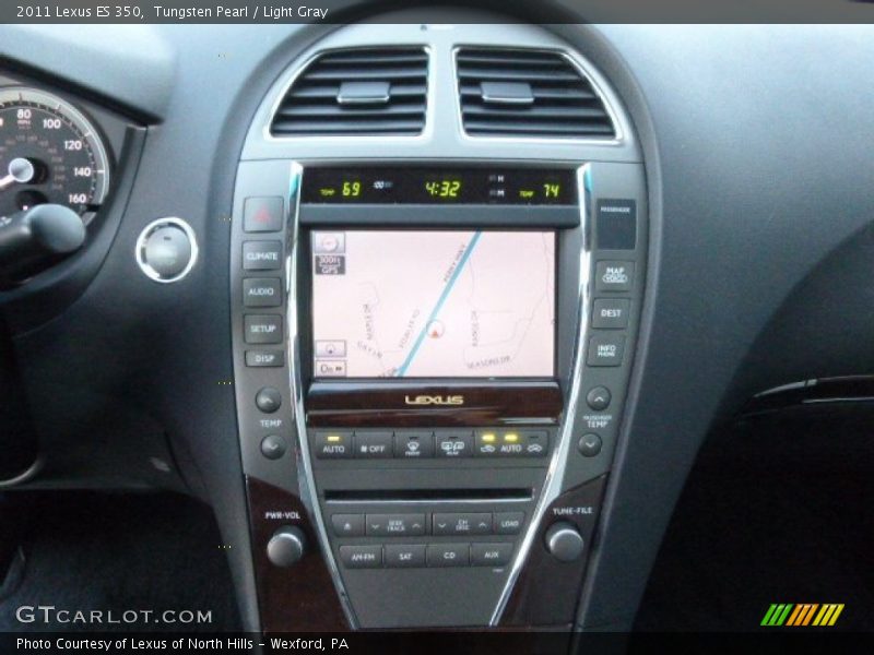 Tungsten Pearl / Light Gray 2011 Lexus ES 350