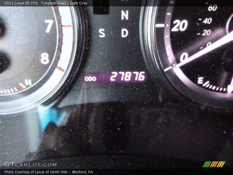 Tungsten Pearl / Light Gray 2011 Lexus ES 350