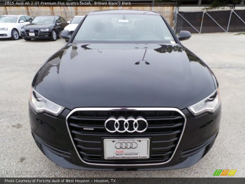 Brilliant Black / Black 2015 Audi A6 2.0T Premium Plus quattro Sedan