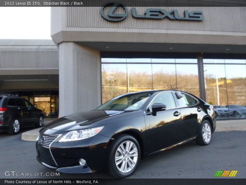 Obsidian Black / Black 2013 Lexus ES 350