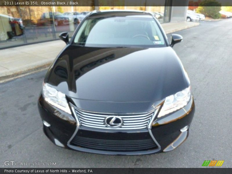 Obsidian Black / Black 2013 Lexus ES 350