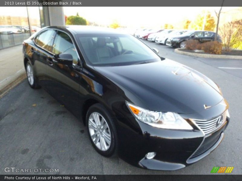 Obsidian Black / Black 2013 Lexus ES 350
