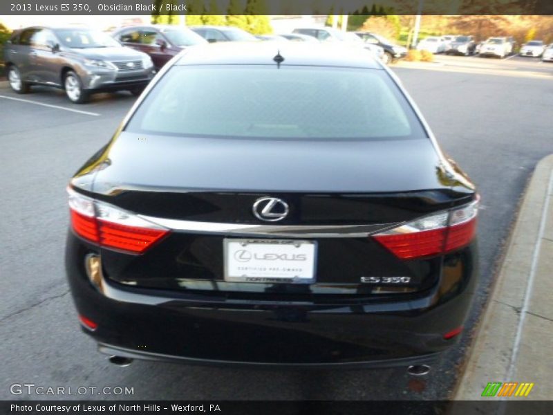 Obsidian Black / Black 2013 Lexus ES 350