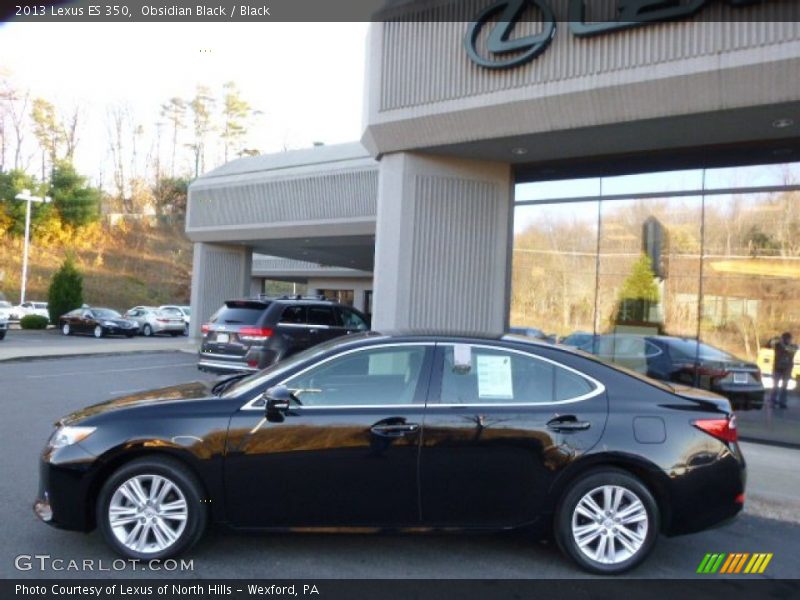 Obsidian Black / Black 2013 Lexus ES 350