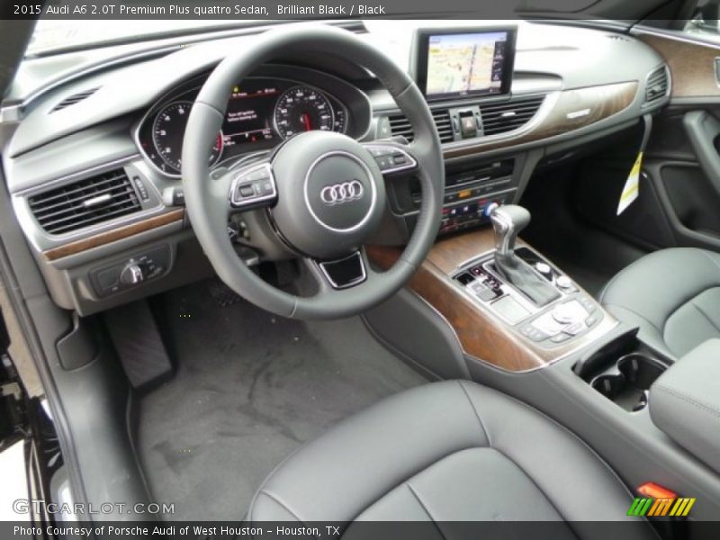 Brilliant Black / Black 2015 Audi A6 2.0T Premium Plus quattro Sedan