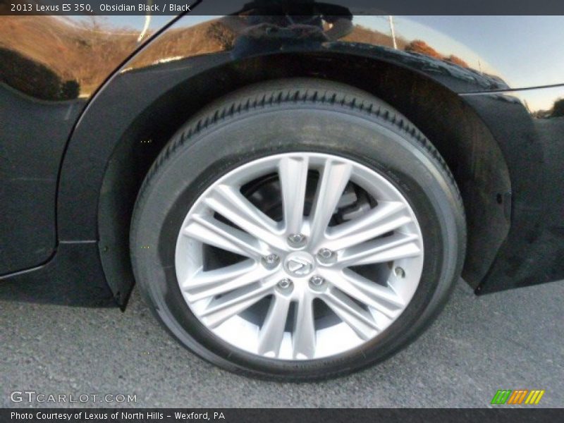 Obsidian Black / Black 2013 Lexus ES 350