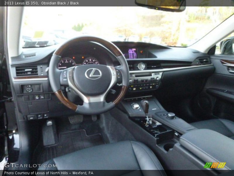 Obsidian Black / Black 2013 Lexus ES 350