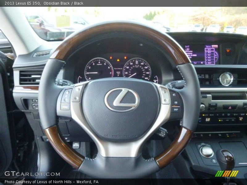 Obsidian Black / Black 2013 Lexus ES 350