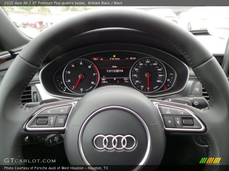 Brilliant Black / Black 2015 Audi A6 2.0T Premium Plus quattro Sedan