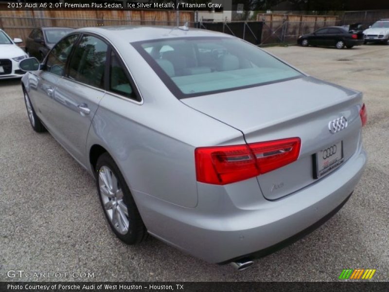 Ice Silver Metallic / Titanium Gray 2015 Audi A6 2.0T Premium Plus Sedan