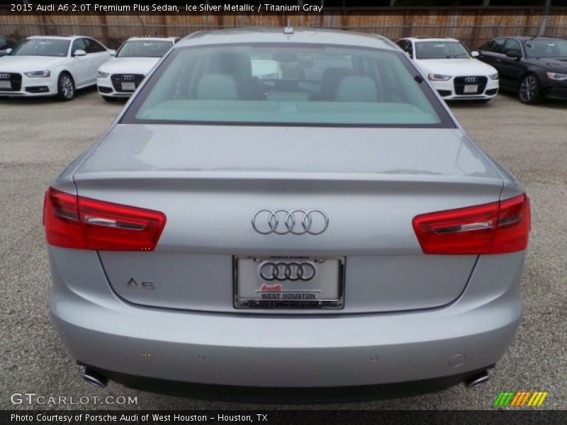 Ice Silver Metallic / Titanium Gray 2015 Audi A6 2.0T Premium Plus Sedan