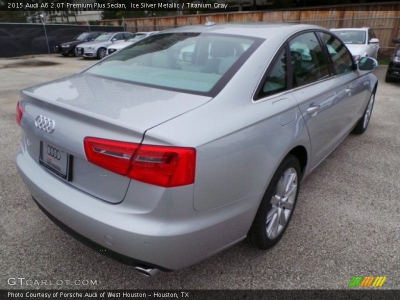 Ice Silver Metallic / Titanium Gray 2015 Audi A6 2.0T Premium Plus Sedan