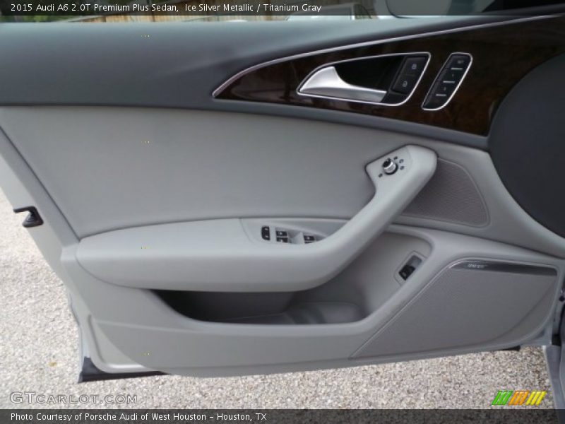 Ice Silver Metallic / Titanium Gray 2015 Audi A6 2.0T Premium Plus Sedan
