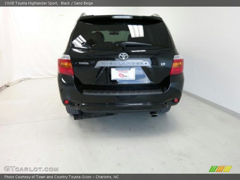 Black / Sand Beige 2008 Toyota Highlander Sport