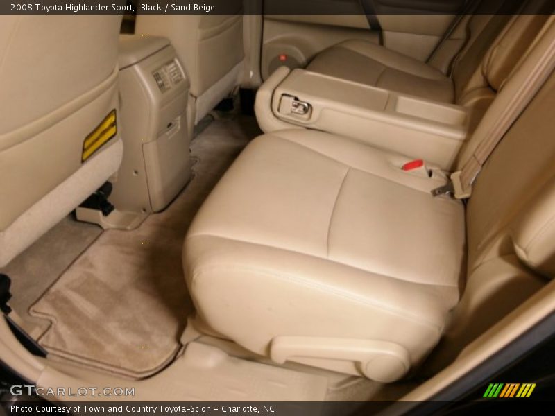 Black / Sand Beige 2008 Toyota Highlander Sport