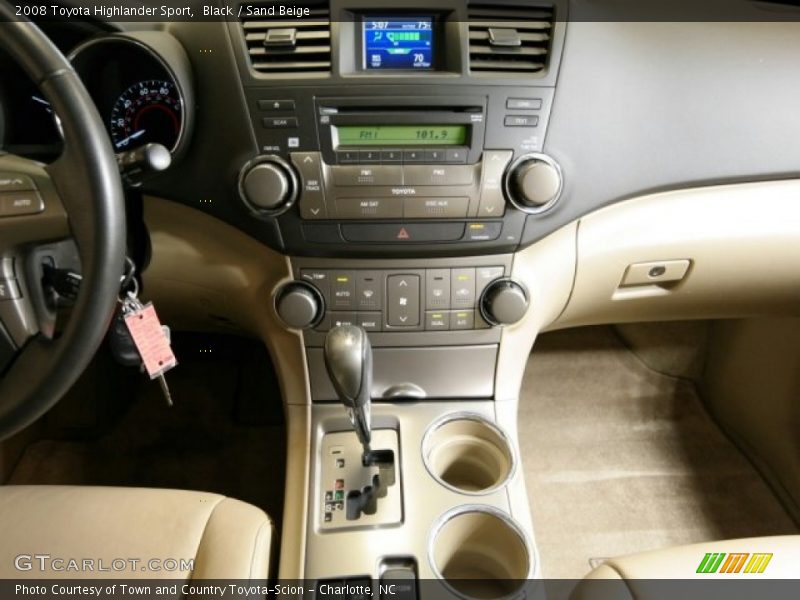 Black / Sand Beige 2008 Toyota Highlander Sport