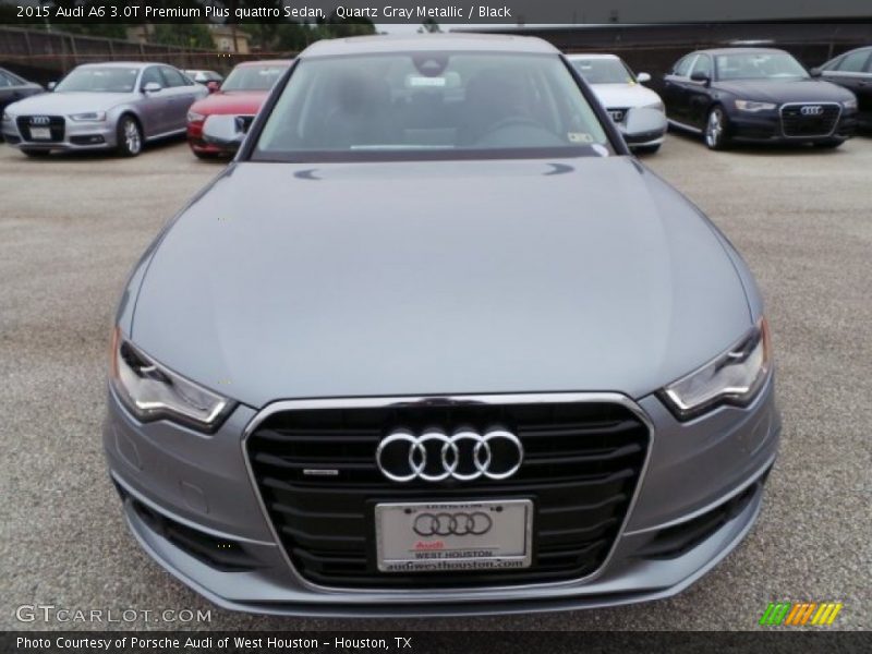 Quartz Gray Metallic / Black 2015 Audi A6 3.0T Premium Plus quattro Sedan